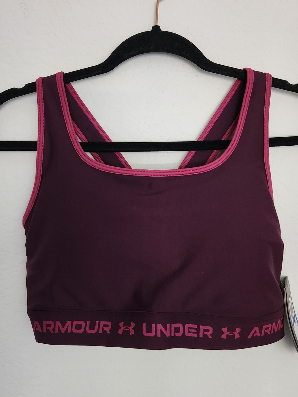 Under Armour Womens Compression Crossback Mid-Support Sports Bra XL